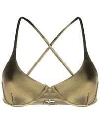 Isa Boulder - Top De Bikini Reversible Con Tiras Cruzadas - Lyst