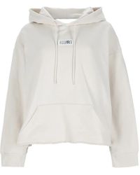 MM6 by Maison Margiela - Logo-Patch Raw-Cut Hoodie - Lyst