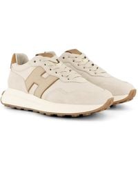 Hogan - H-Logo Panelled Sneakers - Lyst