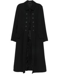 Yohji Yamamoto - Double-Breasted Coat - Lyst