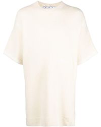 Off-White c/o Virgil Abloh - Micro-boucle Knitted T-shirt - Lyst