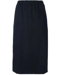 Comme des Garçons - Straight Midi Skirt - Lyst