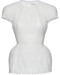 Magda Butrym - Broderie-Anglaise Top - Lyst