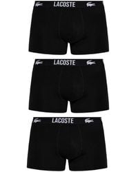 Lacoste - Logo-Waistband Boxers Pack (Pack Of Three) - Lyst