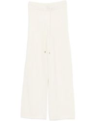ERMANNO FIRENZE - Drawstring-Waist Fine-Knit Trousers - Lyst