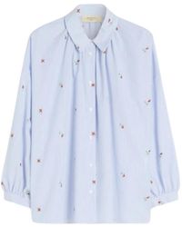 Weekend by Maxmara - Striped Floral Shirt - Lyst