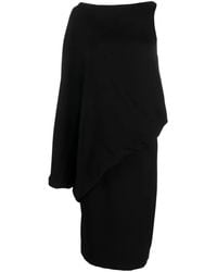 Tom Ford - Asymmetric Silk Midi Dress - Lyst