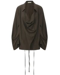 ili node - Nfour Draped Long-Sleeve Tunic - Lyst