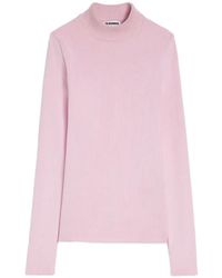 Jil Sander - Pull Technique À Col Montant - Lyst