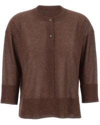 Kangra - Sequin-Embellished Buttoned Cardigan - Lyst