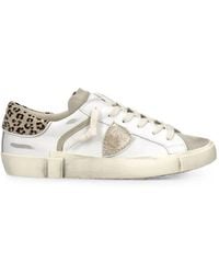 Philippe Model - Prsx Leopard-Print Sneakers - Lyst