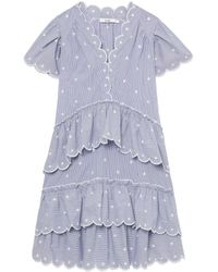 B+ AB - Abito Corto A Righe - Lyst