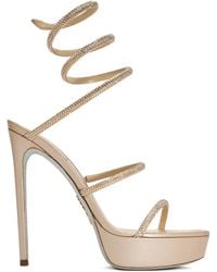 Rene Caovilla - 130Mm Cleo Crystal-Embellished Platform Sandals - Lyst