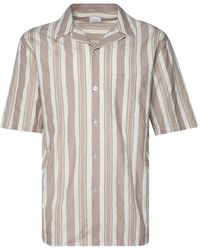 Saint Laurent - Striped Boxy-Fit Shirt - Lyst