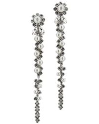 Simone Rocha - Orecchini A Fiore Con Cristalli - Lyst