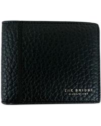 The Bridge - Grained Leather Wallet - Lyst