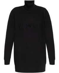 Versace - Pull Texturé À Col Montant - Lyst
