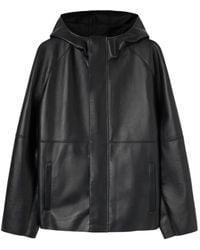 RETORI - Veste En Cuir À Capuche - Lyst