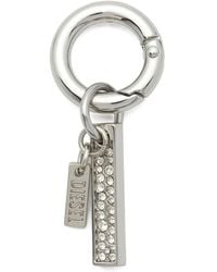 DIESEL - Charm-I Rhinestone Keyring - Lyst