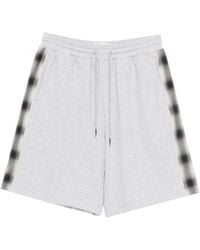 Feng Chen Wang - Checked-Panel Track Shorts - Lyst