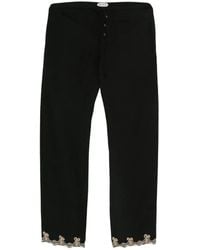 Bode - Broek Met Afwerking Van Kant En Trekkoord - Lyst