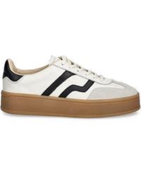 GANT - Leather Stripe Sneakers - Lyst