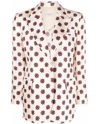 Alberto Biani - Double-breasted Silk Jacket - Lyst