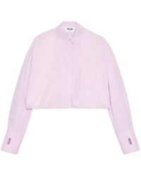 MSGM - Cropped Blouse - Lyst