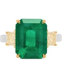 HYT Jewelry - Emerald And Diamond Ring - Lyst