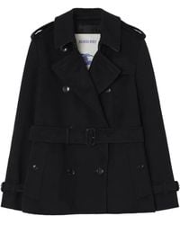 Burberry - Cashmere Kensington Trench Jacket - Lyst