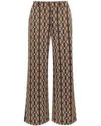 Maliparmi - Chain-Motif Flared Trousers - Lyst