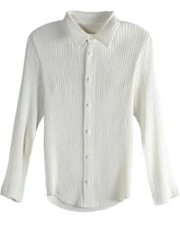 Issey Miyake - Pleated Buttoned Shirt - Lyst