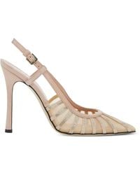 Pollini - Slingback Embellished Pumps - Lyst