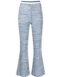 The Upside - Azurra Knitted Venus Flared Trousers - Lyst