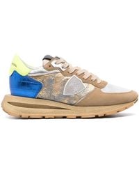 Philippe Model - Panelled Leather Mesh Sneakers - Lyst