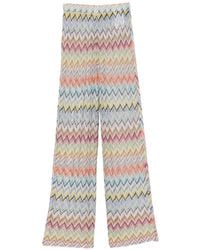 Missoni - Lurex Wide Leg Trousers - Lyst