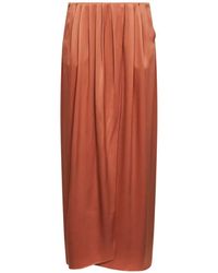 Giorgio Armani - Pleated Wrap-Front Skirt - Lyst