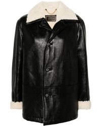 Gucci - Shearling-lined Leather Jacket - Lyst