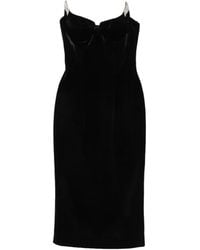 Adamaris - Crystal-Embellished Strapless Midi Dress - Lyst