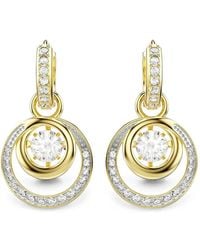 Swarovski - Hyperbola Crystal-Embellished Drop Earrings - Lyst