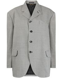 Comme des Garçons - Oversized Check-Print Wool Blazer - Lyst
