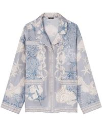Versace - Barocco Sea Silk Shirt - Lyst
