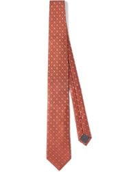 Brunello Cucinelli - Geometric-Patterned Silk Tie - Lyst