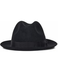Borsalino - Damiano Grosgrain-Trim Fedora Hat - Lyst