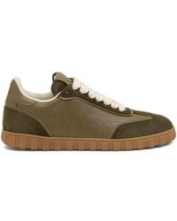 Ami Paris - Step Perforated-Logo Leather Sneakers - Lyst