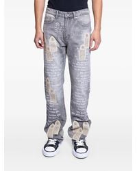 Who Decides War - Scripture-Print Jeans - Lyst
