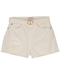Twinset - Denim Shorts - Lyst