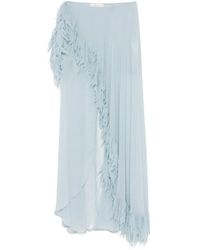 Blumarine - Maxi-Rok Met Franje - Lyst