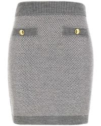 Elisabetta Franchi - Ribbed-waistband Skirt - Lyst