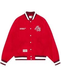Aape By A Bathing Ape - Embroidered Logo-Patch Varsity Jacket - Lyst